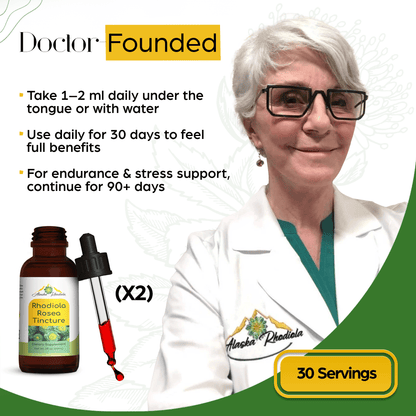 Rhodiola Rosea Tincture – Natural Stress & Energy Support (2 oz)